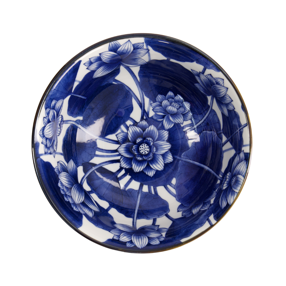 Wa ramen gævesæt, Blue/White - 6 dele